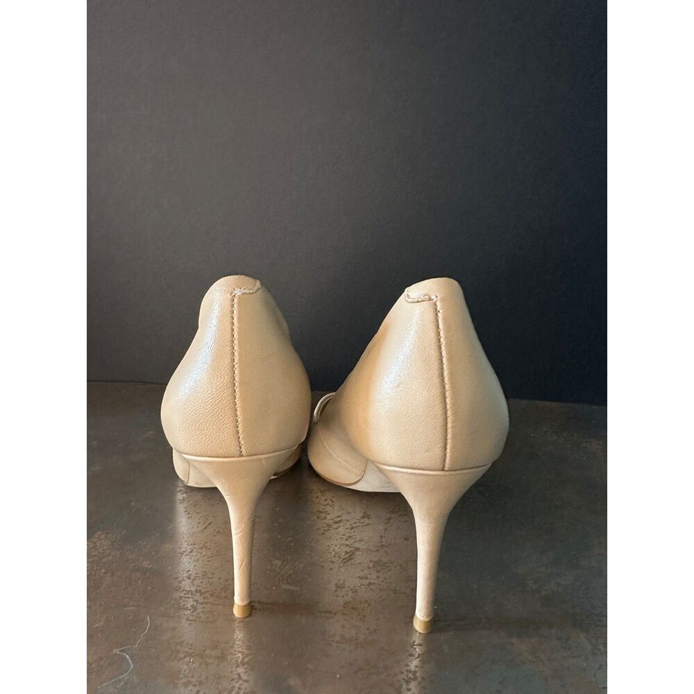 Steve Madden Pointed Toe Pumps 5.5 Stiletto Heels Classic Formal Chic Tan Luiza - Picture 4 of 13